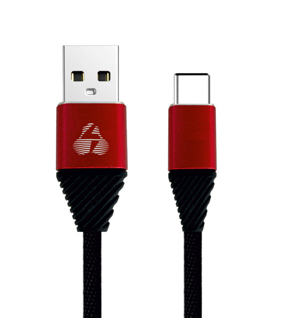 Powertech Καλώδιο Usb Σε Type-C Alu Copper 1m Μαύρο