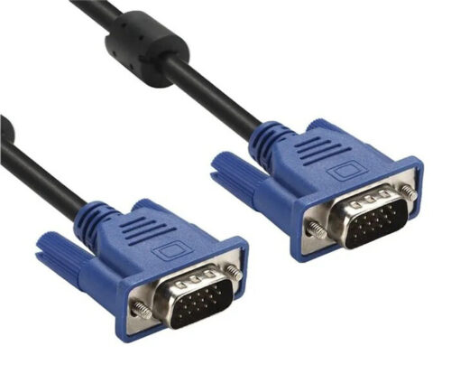 Powertech Καλώδιο VGA 1080p FHD 2x Ferrites 1.5m Μαύρο
