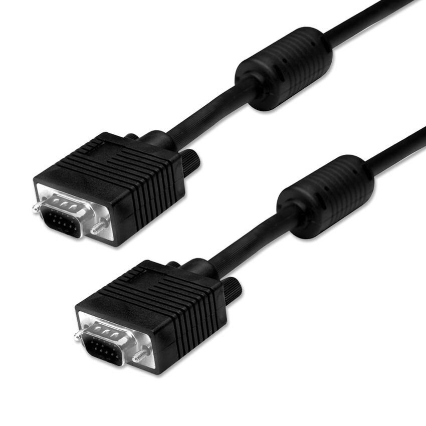 Powertech καλώδιο VGA 15pin M-M 1080p Copper 3+6 1.5m μαύρο