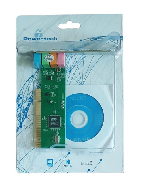 Powertech Κάρτα Επέκτασης PCI σε 6 channel Audio Chipset CM8738 SLOT-009