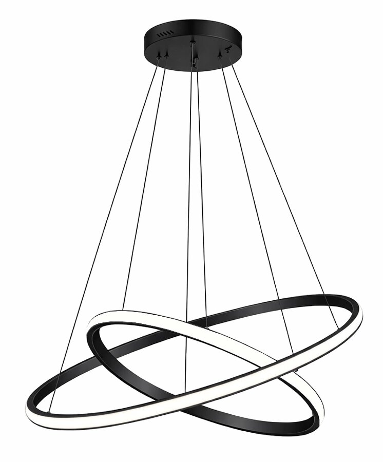 Powertech Led Φωτιστικό Οροφής 40w 4000k Φ60x120cm Μαύρο