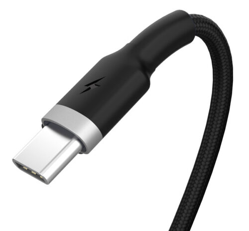 Powertech Metal Braided USB 2.0 Καλώδιο USB-C Αρσενικό σε USB-A Αρσενικό