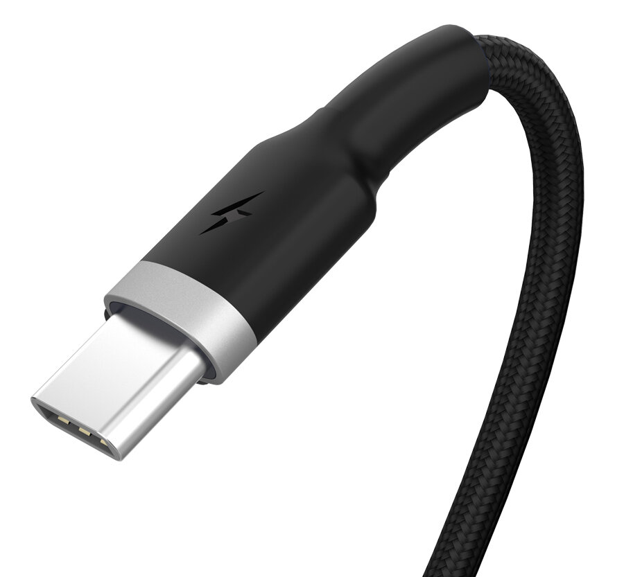 Powertech Metal Braided USB 2.0 Καλώδιο USB-C Αρσενικό σε USB-A Αρσενικό