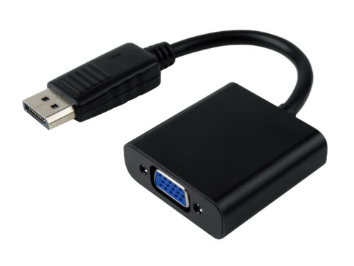 Powertech Μετατροπέας DisplayPort 20pin σε VGA 15pin 0.20m Black