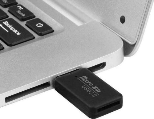 Powertech mini card reader Micro SD card μαύρο