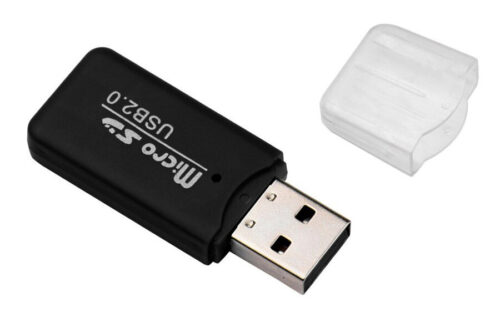 Powertech mini card reader Micro SD card μαύρο