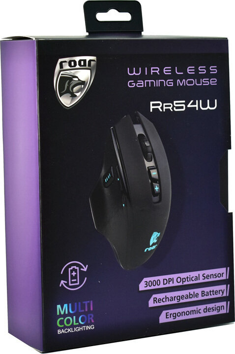 Powertech Roar Ασύρματο Gaming Ποντίκι Rr54W Οπτικό 3000 Dpi 8 Πλήκτρα
