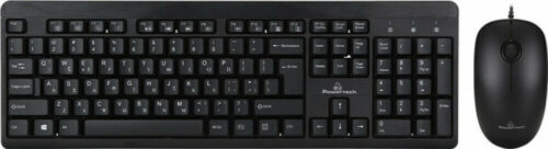 Powertech Set Ποντίκι & Πληκτρολόγιο Ενσύρματο 1200Dpi Μαύρο