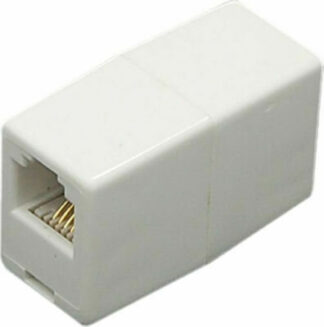 Powertech Τηλεφωνικο Εξαρτημα Μουφα 6p4c Rj11 White