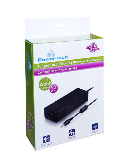 Powertech τροφοδοτικό laptop για Acer 19V 4.74A 90W