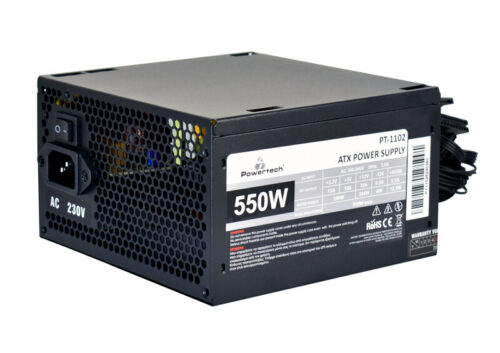 Powertech 550W Τροφοδοτικό Υπολογιστή 550W ATX 120mm Fan