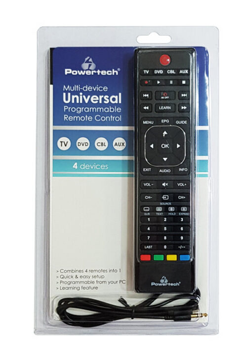 Powertech Universal Τηλεχειριστήριο προγραμματιζόμενο μέσω Η/Υ TV/DVD/CBL/AUX