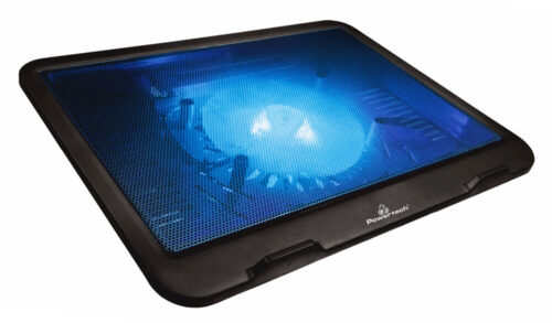 Powertech Βάση & Ψύξη Laptop Έως 15.6" 125Mm Fan Led Μαύρο