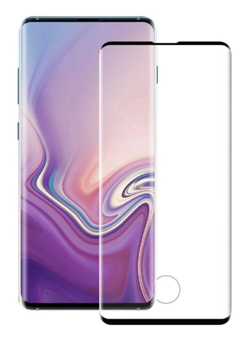 Προστατευτικά Οθόνης Tempered Glass 3D, half glue, curved, Samsung S10 Plus, μαύρο