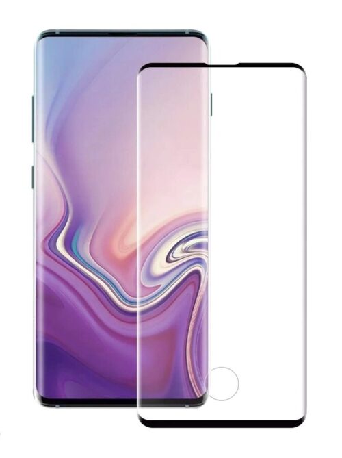 Προστατευτικά Οθόνης Tempered Glass 3D Half Glue, Samsung S10, μαύρο