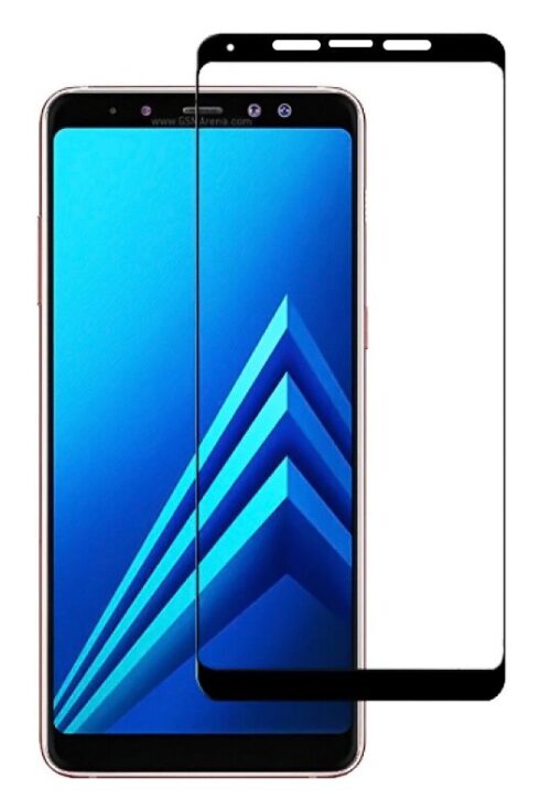 Προστατευτικά Οθόνης Tempered Glass 5D Full Glue για Samsung A8 Plus 2018, Black