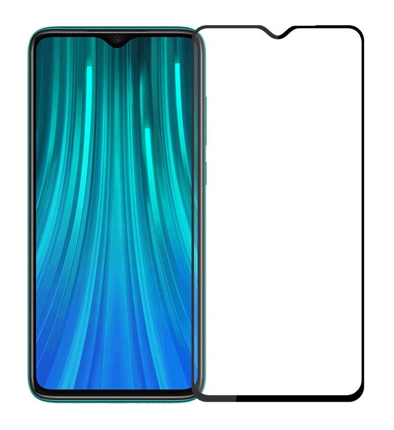 Προστατευτικά Οθόνης Tempered Glass 5D, Full Glue, Xiaomi Redmi Note 8 Pro, μαύρο
