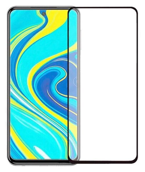Προστατευτικά Οθόνης Tempered Glass 5D, full glue, Xiaomi Redmi Note 9 Pro, μαύρο
