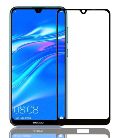 Προστατευτικά Οθόνης Tempered Glass 5D για Huawei Y8p, full glue, μαύρο