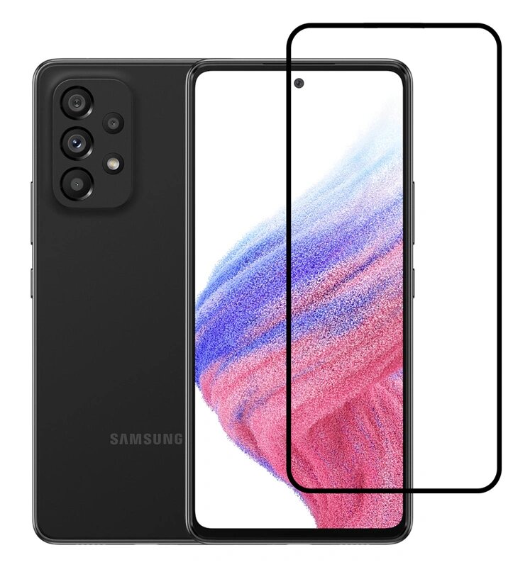 Προστατευτικά Οθόνης tempered glass 5D TGC-0554, full glue, Samsung A53 5G, μαύρο