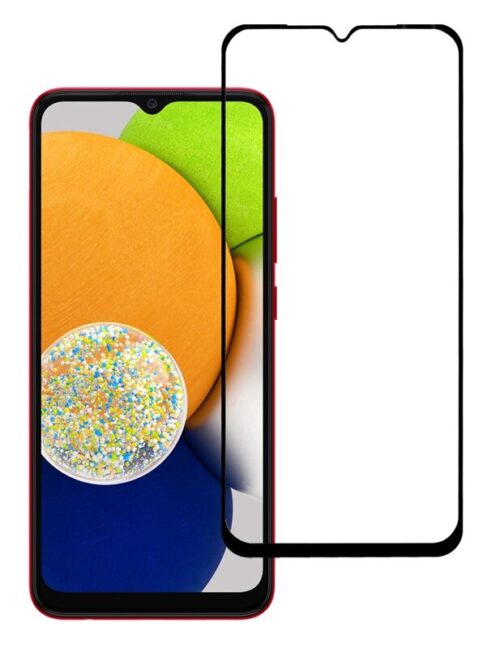 Προστατευτικά Οθόνης tempered glass 5D TGC-0574, Samsung A03, full glue, μαύρο