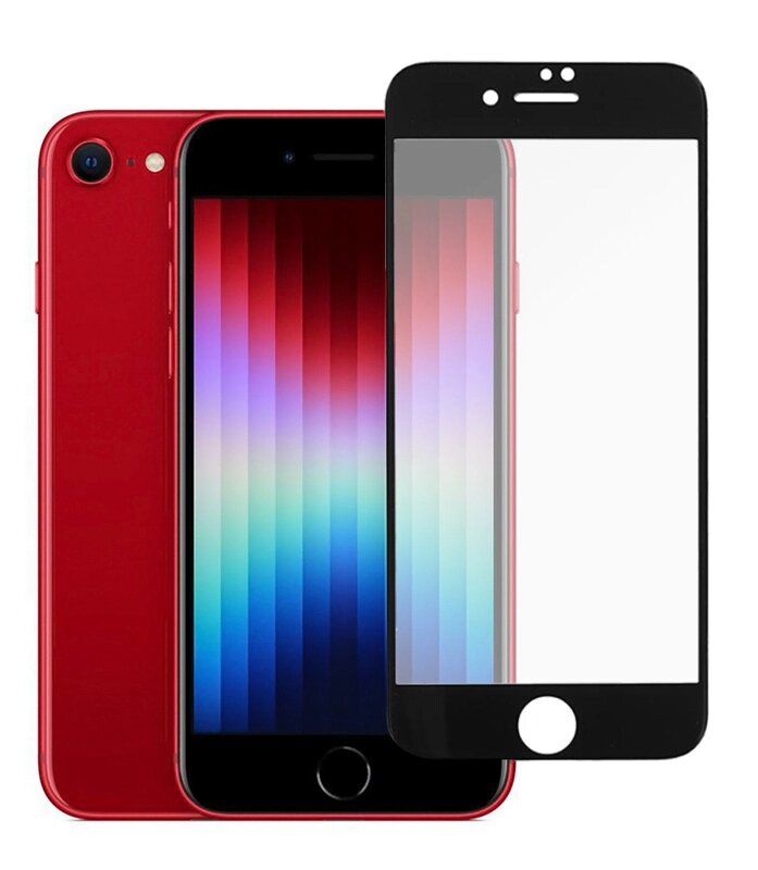 Προστατευτικά Οθόνης tempered glass 5D TGC-0584, full glue, iPhone SE 2022, μαύρο