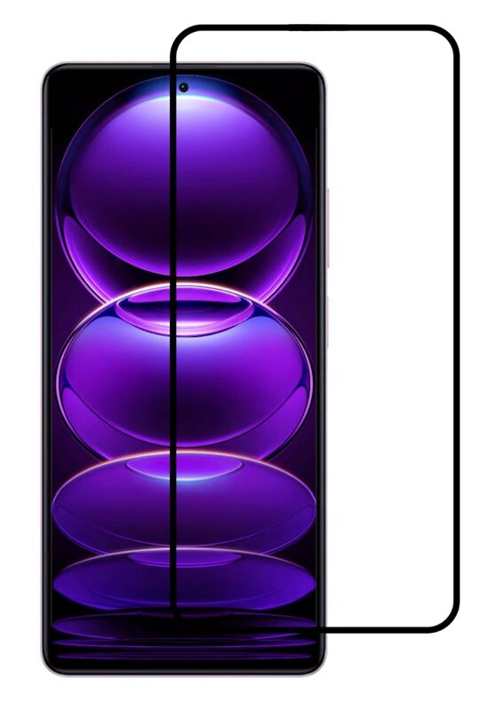 Προστατευτικά Οθόνης tempered glass 5D, Xiaomi Redmi Note 12 Pro/5G/Pro plus, μαύρο