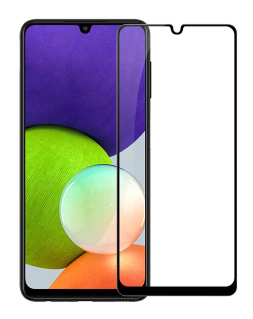 Προστατευτικά Οθόνης tempered glass 9H 5D TGC-0526 για Samsung Galaxy A22, μαύρο