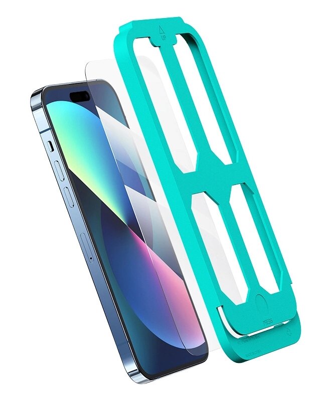 Προστατευτικά Οθόνης tempered glass με kit τοποθέτησης για iPhone 14 Pro