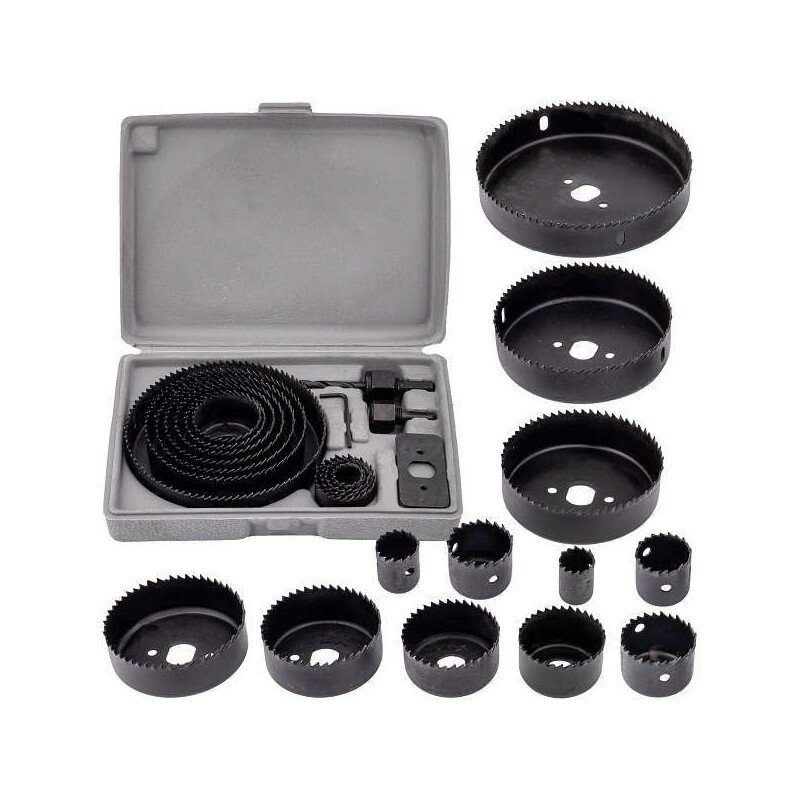 Quality Tools Σετ Ποτηροτρύπανων Ξύλου 16 Τεμ. σε Κασέτα