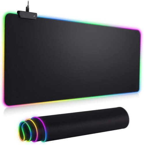 Rgb Size-Xl Gaming Mouspad Luminous Mouse Pad
