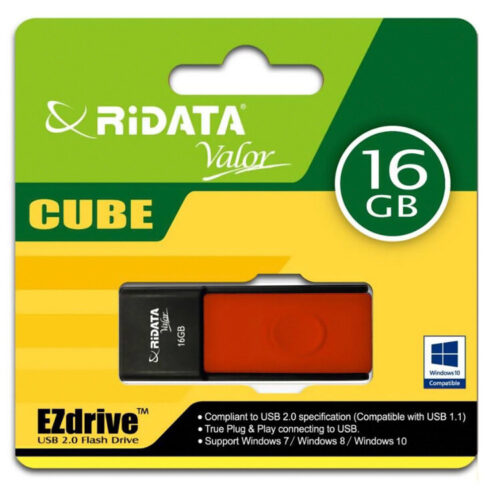 Ridata Usb Flash Drive Cube 16Gb Usb 2.0 Κόκκινο