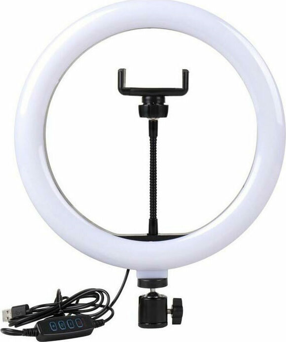 Ring Light Ring Light 26cm 2800-6400K με Βάση για Κινητό