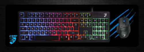 Roar gaming mouse pad 30 x 70cm μαύρο