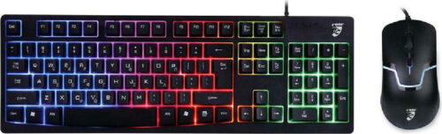 Roar Σετ Gaming Πληκτρολόγιο με RGB φωτισμό & Ποντίκι Ελληνικό RR-0004