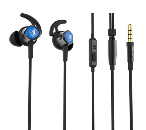 Sades gaming earphones Wings 20 12mm 3.5mm 1.2m μαύρα
