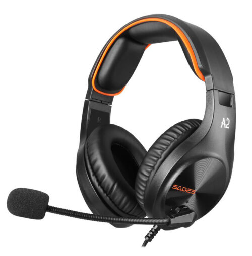 Sades Gaming Headset A2 multiplatform 3.5mm μαύρα