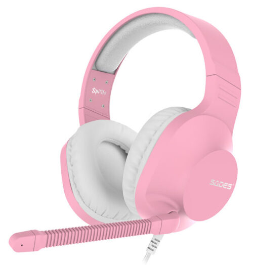 SADES Gaming Headset Spirits multiplatform 3.5mm ροζ