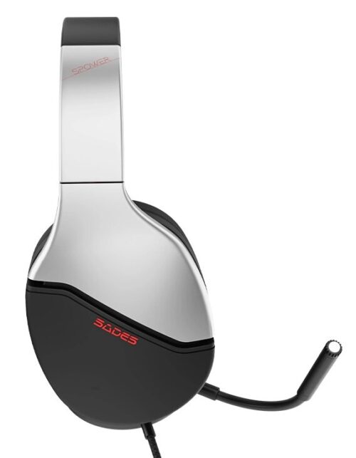 Sades Gaming Headset SPower 3.5mm 40mm Multi-Platform Ασημί