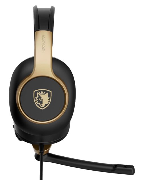 Sades Gaming Headset UPower 3.5mm 40mm Μαύρο/Χρυσό