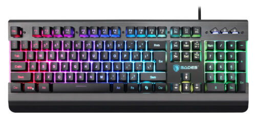Sades gaming πληκτρολόγιο Neo Whistle RGB αθόρυβο μαύρο