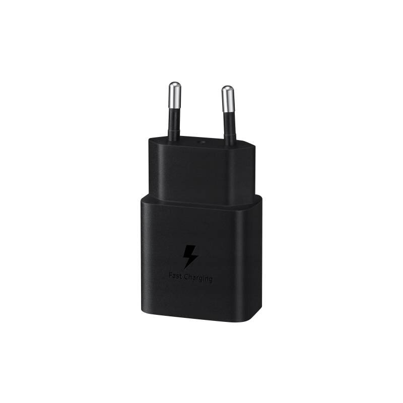 Samsung Fast Travel Charger 15W Type C Black, Χωρίς Καλώδιο
