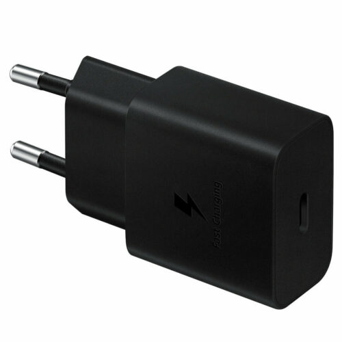 Samsung Φορτιστής Θύρα USB-C Καλώδιο USB Type-C 15W Power Delivery Μαύρο