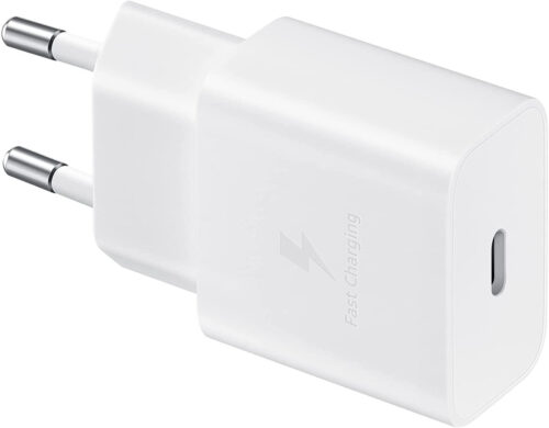 Samsung Φορτιστής Τοίχου με Θύρα USB-C Fast Charge 15W 2A Power Deliverw Λευκός