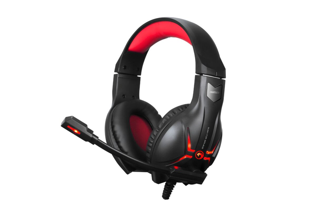 Scorpion HG8928 Gaming Headset Over Ear Black Red