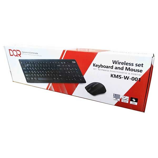 Σετ Πληκτρολόγιο & Ποντίκι DQR KMS-W-001 Ασύρματο Ελληνικό