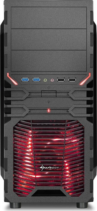 Sharkoon Gaming Case Vg4w Red