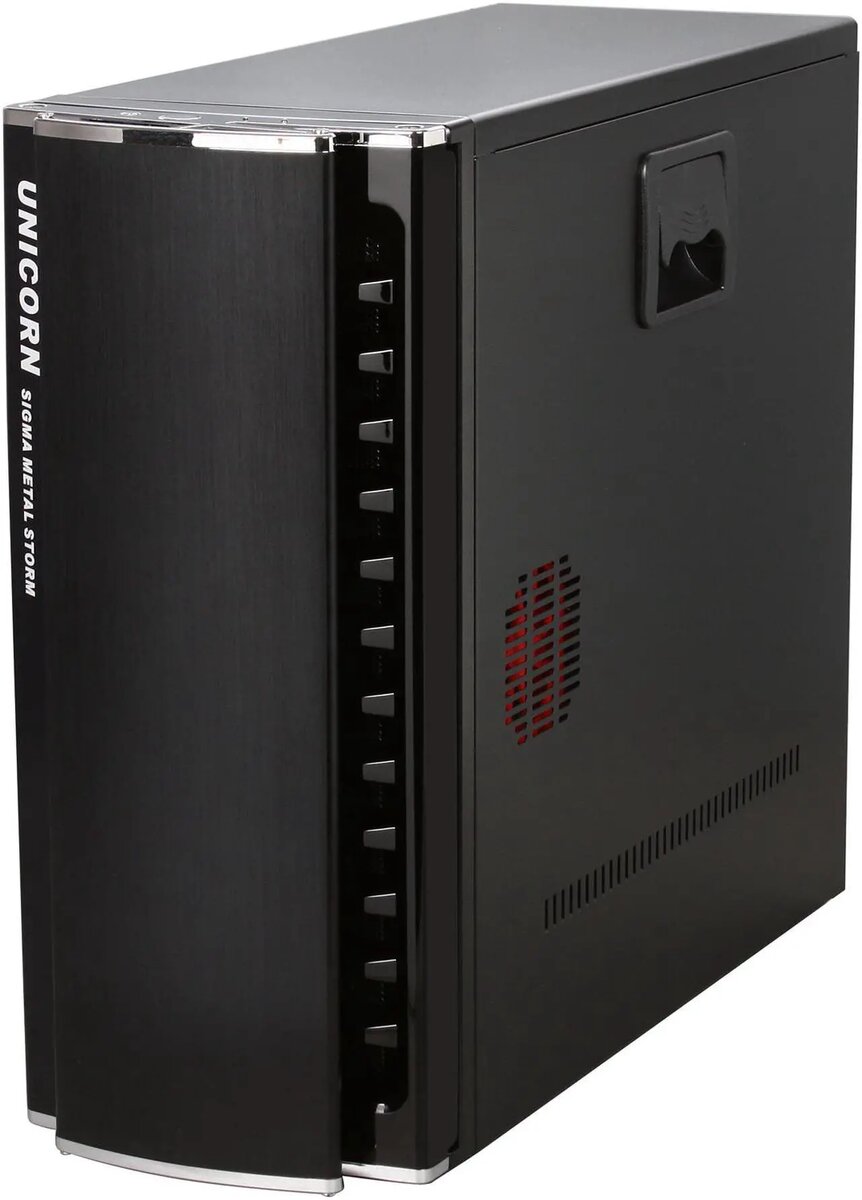 Sigma Unicorn Black 1.0mm SECC Steel ATX Mid Tower