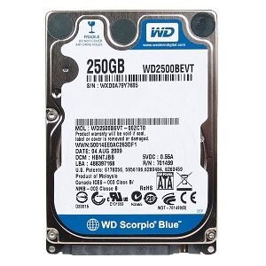 Σκληρός Δίσκος WD Scorpio Blue 250GB 5400RPM 8MB Cache SATA 3.0GB/S