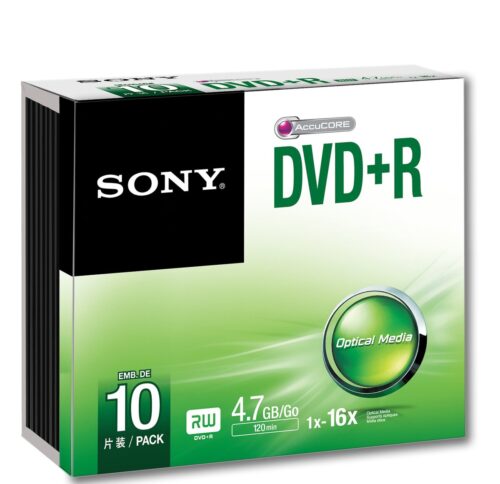Sony Dvd+R (10 Pack) 4.7Gb / 1x–16x